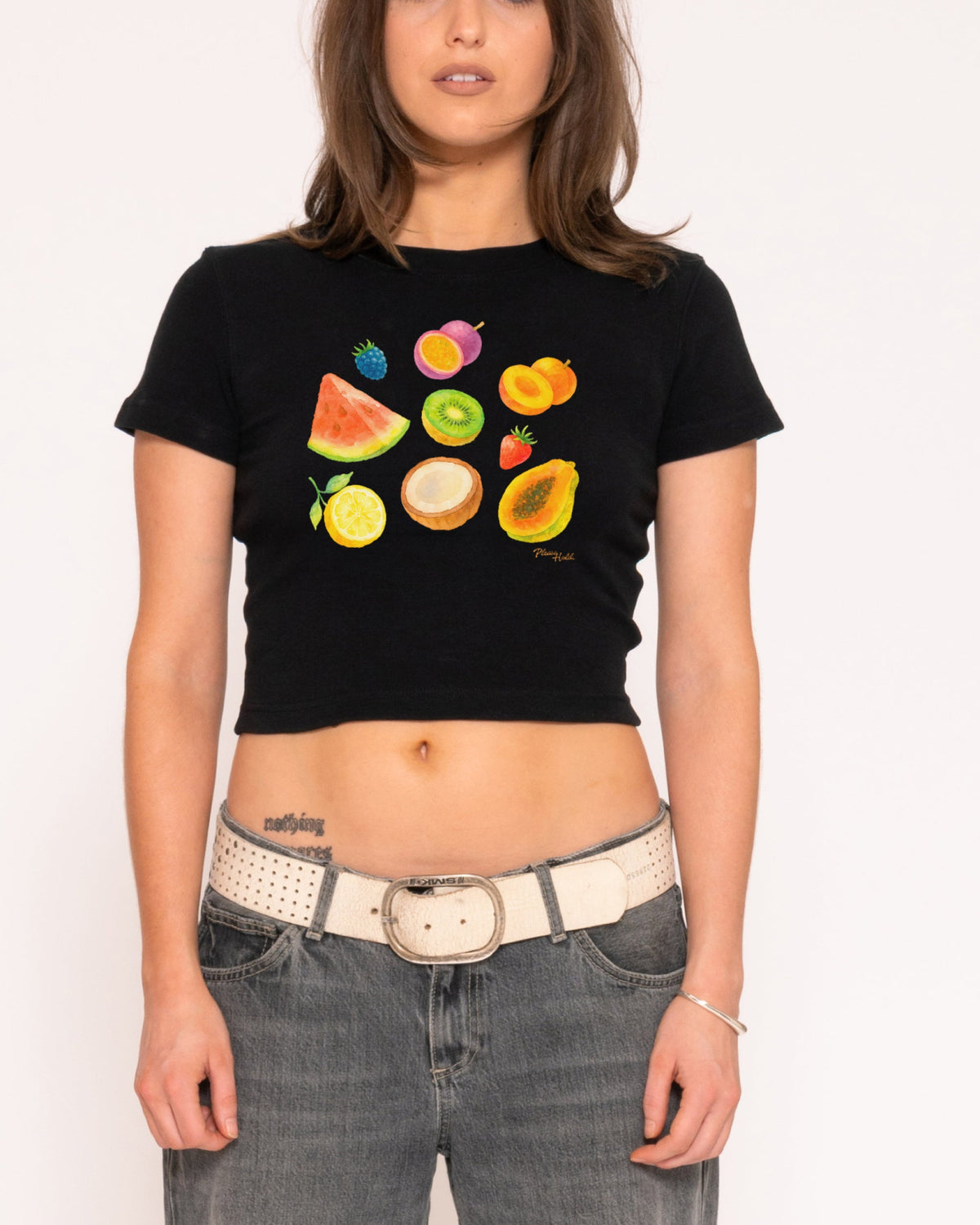 Fruit Platter Black Baby Tee