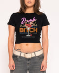 Dumb Bitch Hotel Black Baby Tee