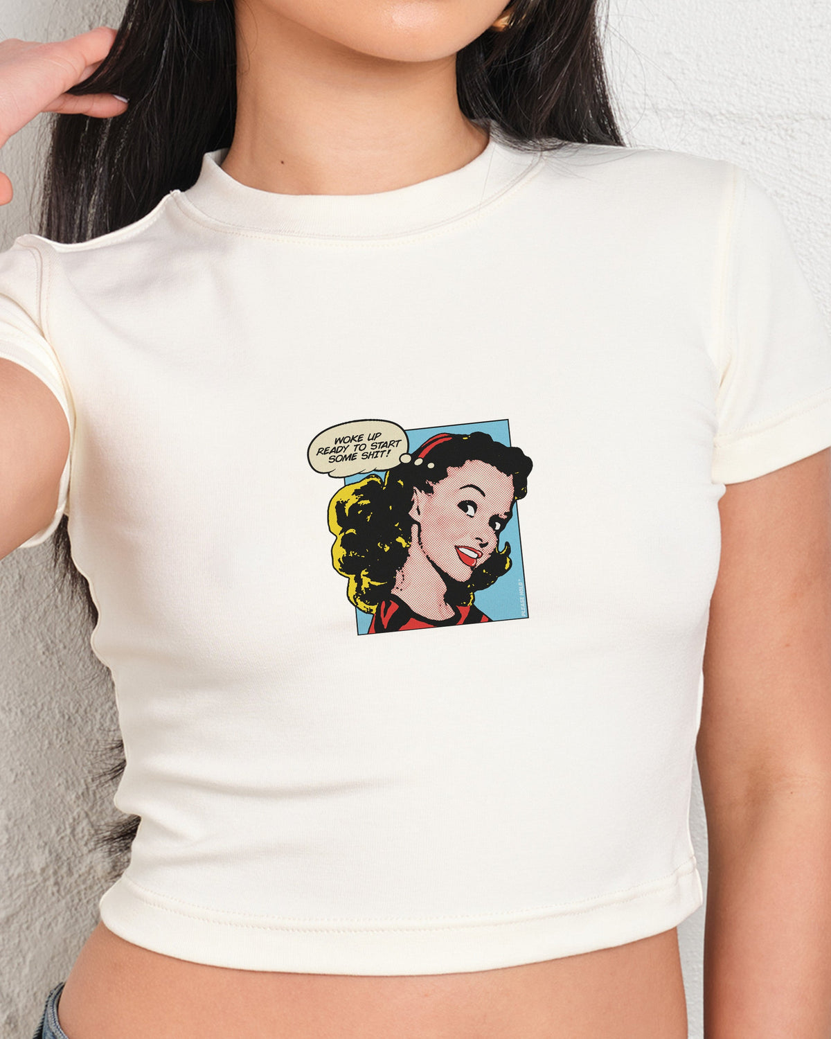 Woke Up Ready To Start Some Shit Baby Tee Graphic Baby Tee Australia Online