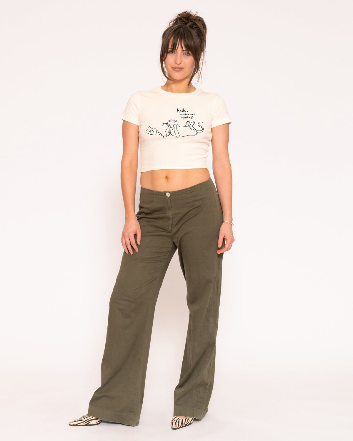 Hello, to Whom Am I Squeaking? Natural Baby Tee