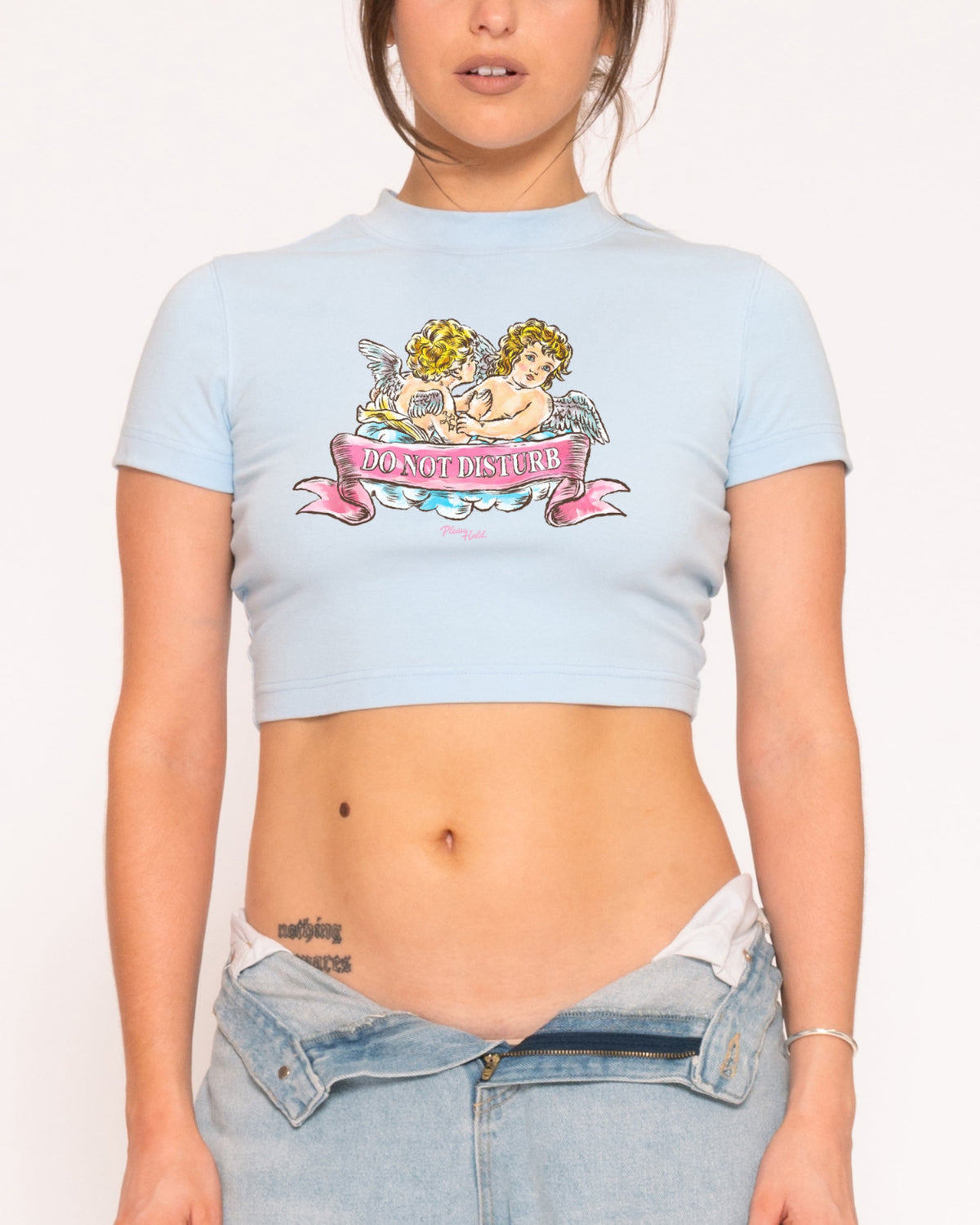 Do Not Disturb Blue Baby Tee