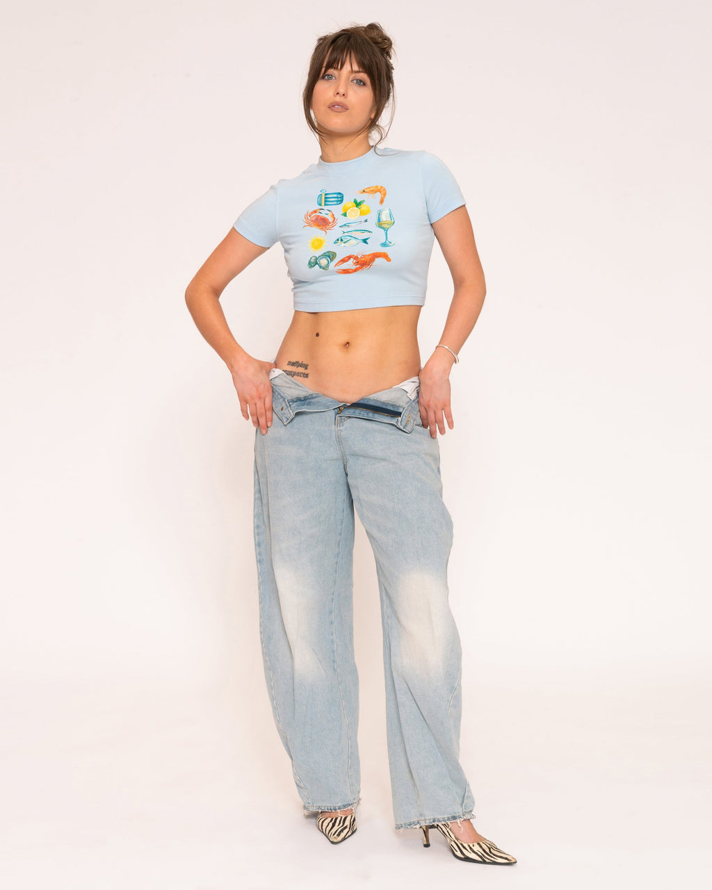 Seafood Platter Blue Baby Tee