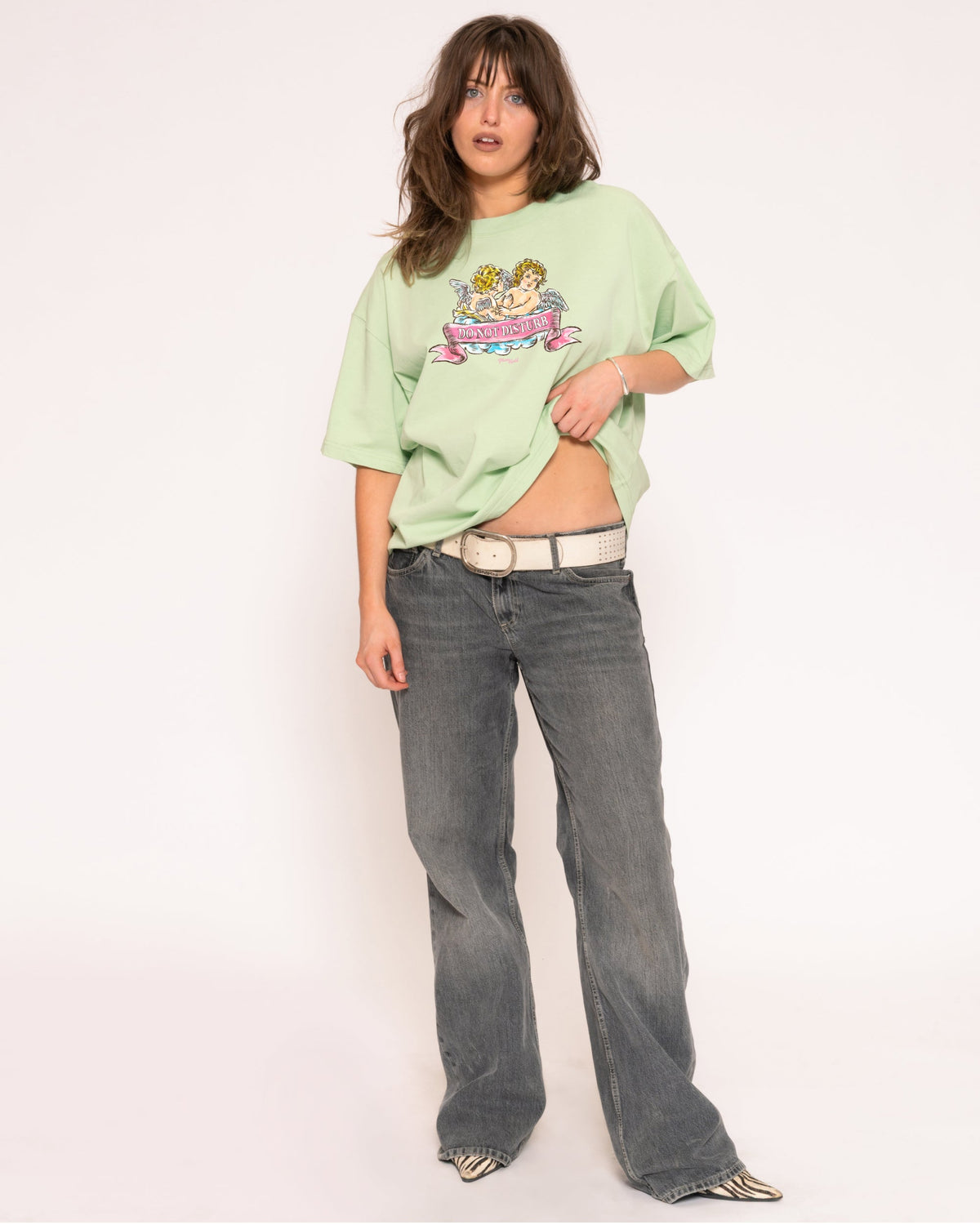 Do Not Disturb Boxy Crop Tee