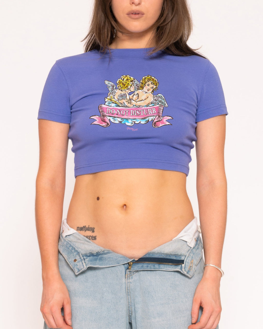 Do Not Disturb Purple Baby Tee