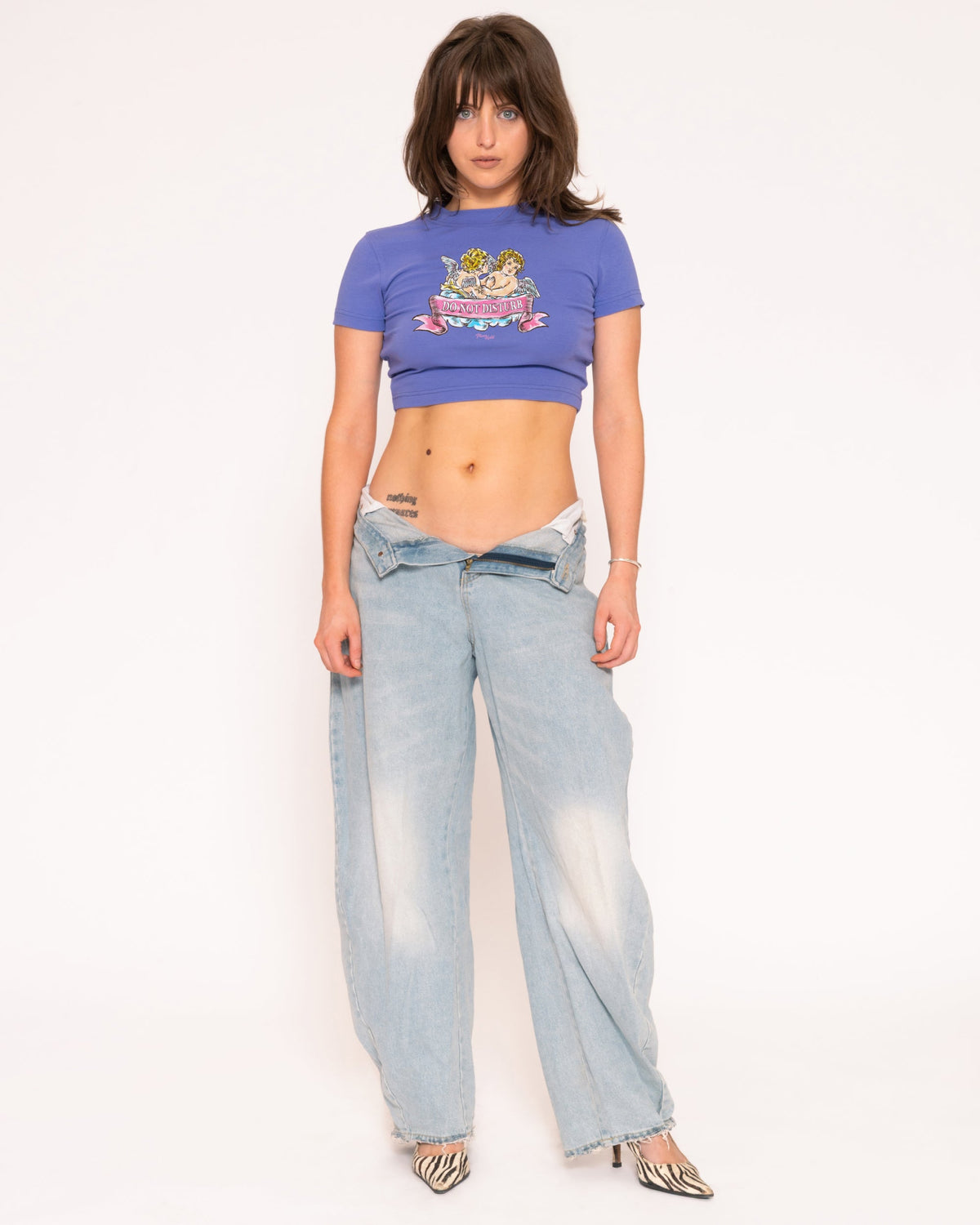 Do Not Disturb Purple Baby Tee