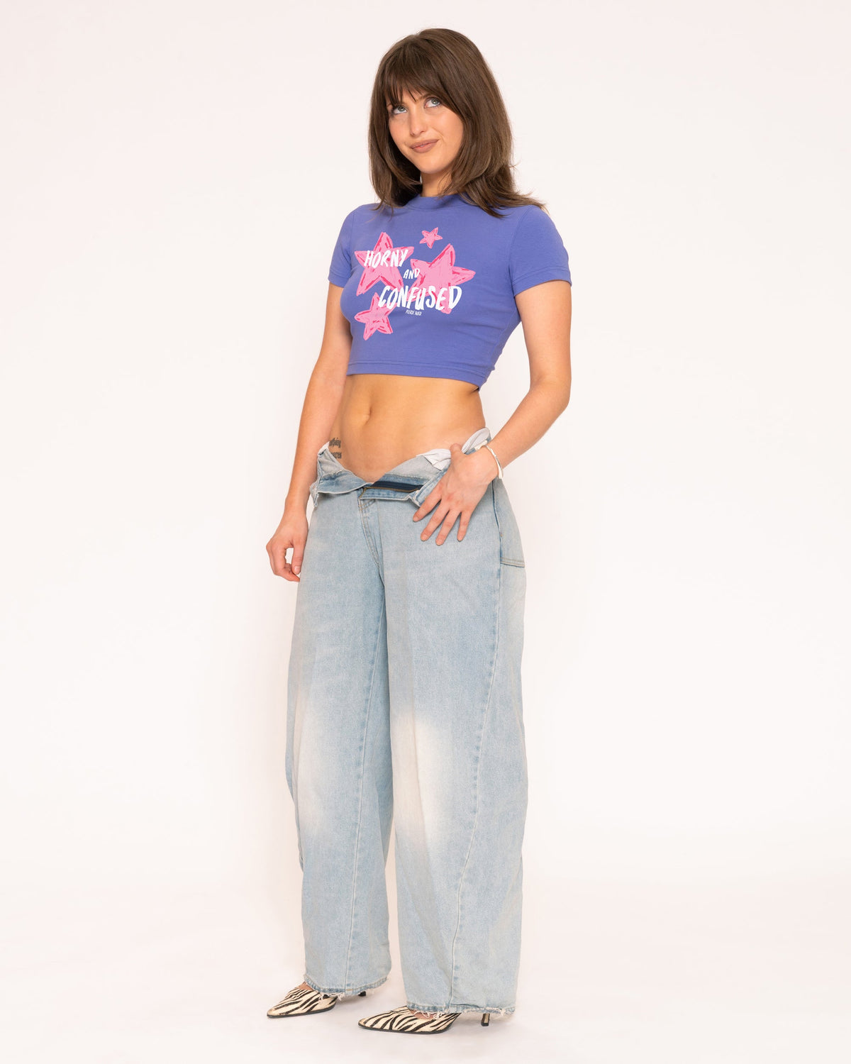 Horny & Confused Purple Baby Tee