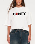 C*NTY White Boxy Crop Tee